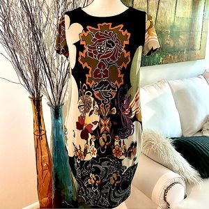 FUZZI - Jean Paul Gautier 🌷M 🌷Softest Comfy GORGEOUS dress w/ short Sleeves💕